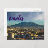 Grüße aus Neapel Italien Monte Vesuvioius Postkarte (Vorne/Hinten)