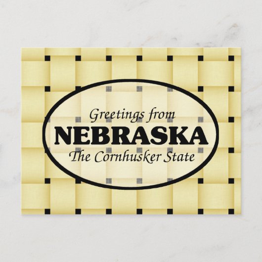 Grüße aus Nebraska Postkarte (Vorderseite)
