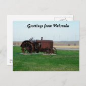 Grüße aus Nebraska Postkarte (Vorne/Hinten)