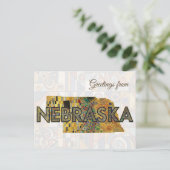 Grüße aus Nebraska Postkarte (Stehend Vorderseite)