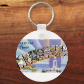 Grüße aus Nebraska Schlüsselanhänger (Vorderseite)