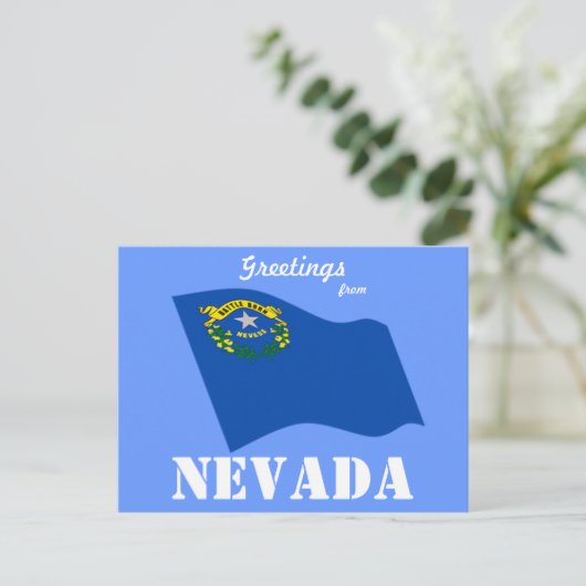 Grüße aus Nevada Postkarte (Stehend Vorderseite)