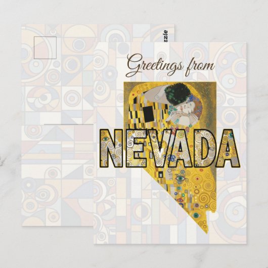 Grüße aus Nevada Postkarte (Vorne/Hinten)
