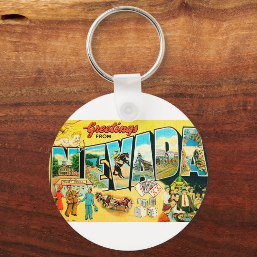 Grüße aus Nevada Schlüsselanhänger (Vorderseite)