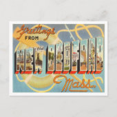 Grüße aus New Bedford, Massachusetts Travel Postkarte (Vorderseite)