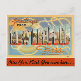 Grüße aus New Bedford Postkarte