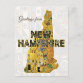 Grüße aus New Hampshire Postkarte (Vorderseite)