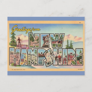 Grüße aus New Hampshire  Postkarte