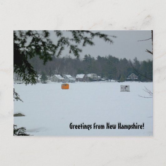 Grüße aus New Hampshire Postkarte (Vorderseite)