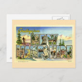 Grüße aus New Hampshire Postkarte (Vorne/Hinten)