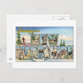Grüße aus New Hampshire Postkarte (Vorne/Hinten)