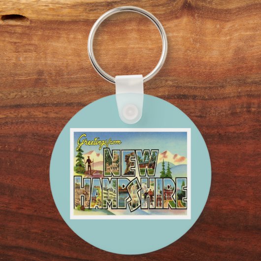 Grüße aus New Hampshire Schlüsselanhänger (Vorderseite)