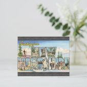 Grüße aus New Hampshire, Vintag Postkarte (Stehend Vorderseite)