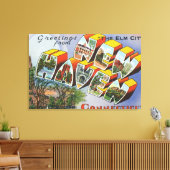 Grüße aus New Haven, CT Leinwanddruck (Insitu (Wohnzimmer))