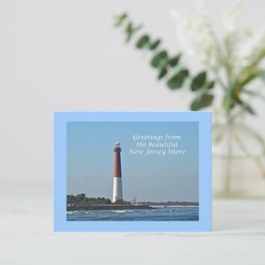 Grüße aus New Jersey - Barnegat Light Postkarte (Stehend Vorderseite)