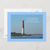 Grüße aus New Jersey - Barnegat Light Postkarte (Vorne/Hinten)