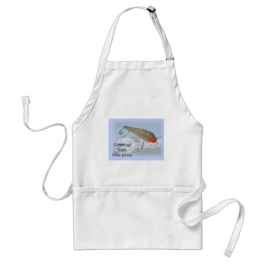Grüße aus New Jersey Fishing Lure Schürze (Vorne)