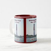 Grüße aus New Jersey NJ "Old Barney"-Tasse Zweifarbige Tasse (Vorderseite Links)
