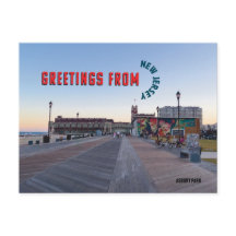 Grüße aus New Jersey Postkarte