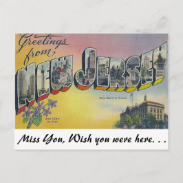 Grüße aus New Jersey Postkarte