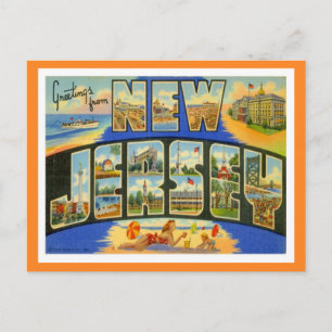 Grüße aus New Jersey Postkarte