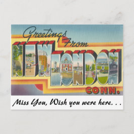 Grüße aus New London, Connecticut Postkarte