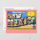 Grüße aus New Mexico Postkarte (Vorne/Hinten)