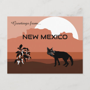 Grüße aus New Mexico State Postkarte