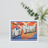 Grüße aus New York City America Postkarte (Stehend Vorderseite)