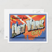 Grüße aus New York City America Postkarte (Vorne/Hinten)