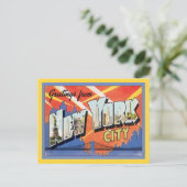 Grüße aus New York City America Postkarte (Stehend Vorderseite)