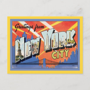 Grüße aus New York City America Postkarte