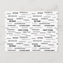 Grüße aus New York City, Nachbarschaften Postkarte