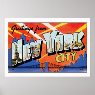 Grüße aus New York City Poster
