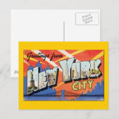 Grüße aus New York City Postkarte (Vorne/Hinten)