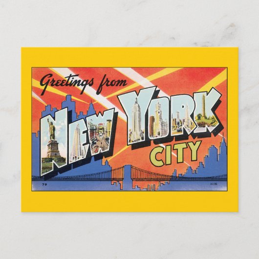 Grüße aus New York City Postkarte (Vorderseite)
