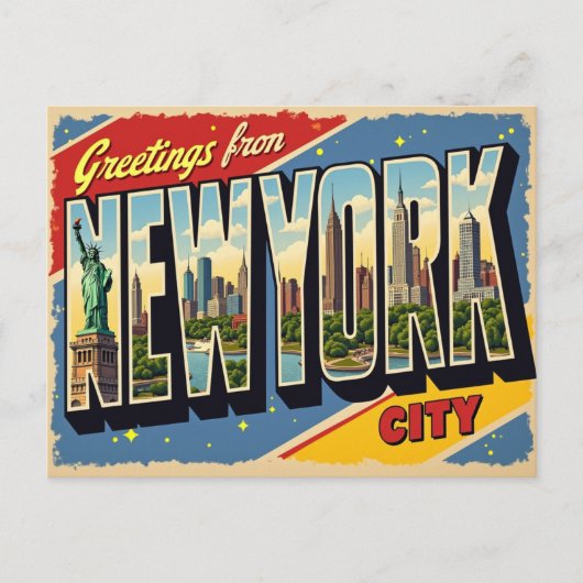 Grüße aus New York City Postkarte (Vorderseite)