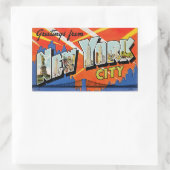 Grüße aus New York City Rechteckiger Aufkleber (Tasche)