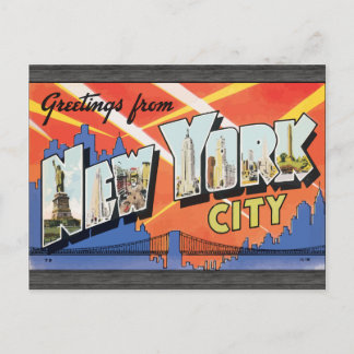 Grüße aus New York City, Vintag Postkarte