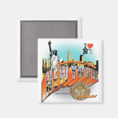 Grüße aus New YoRK Magnet (Vorderseite/Rückseite)