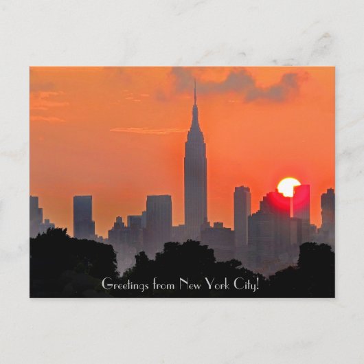 Grüße aus New York Postcard Postkarte (Vorderseite)