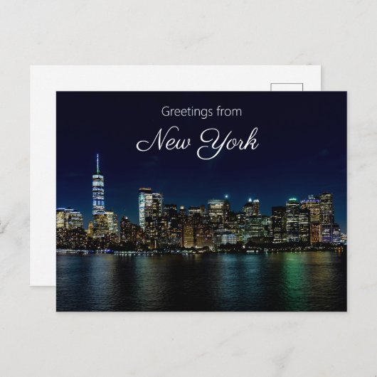 Grüße aus New York Postkarte (Vorne/Hinten)