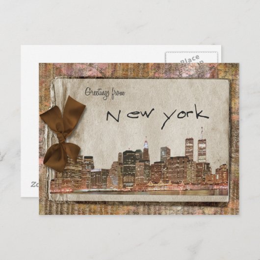 Grüße aus New York Postkarte (Vorne/Hinten)