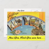 Grüße aus New York Postkarte (Vorne/Hinten)
