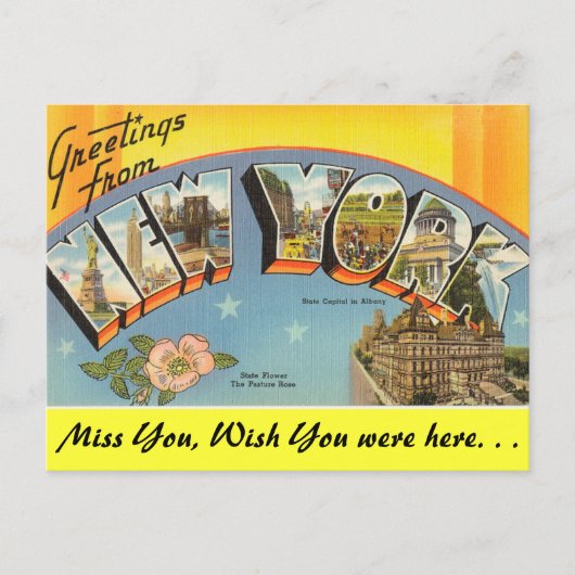 Grüße aus New York Postkarte (Vorderseite)