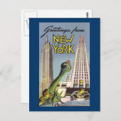 Grüße aus New York Postkarte (Vorne/Hinten)