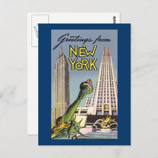 Grüße aus New York Postkarte (Vorne/Hinten)