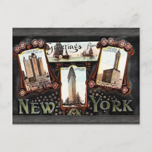 Grüße aus New York , Vintage Postkarte