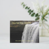 Grüße aus Noccalula Falls Postkarte (Stehend Vorderseite)