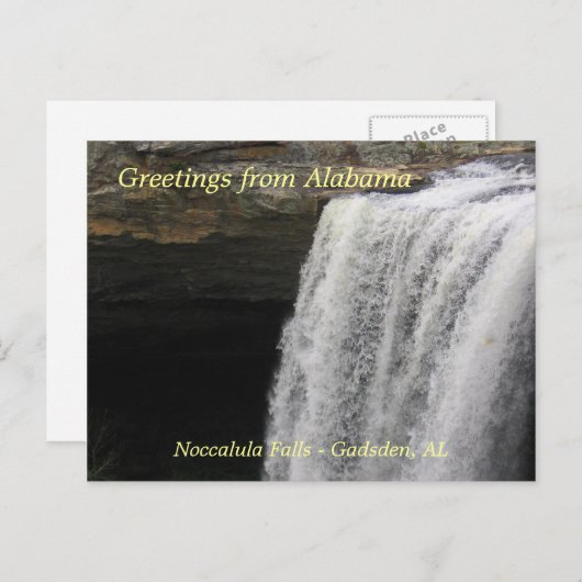 Grüße aus Noccalula Falls Postkarte (Vorne/Hinten)